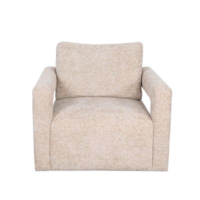 Artemio 1-Seater Fabric Accent Chair - Beige - With 2-Year Warranty